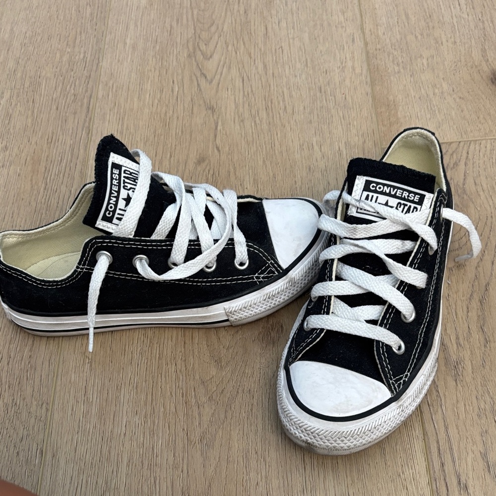 Converse Kids Black and White Sneakers